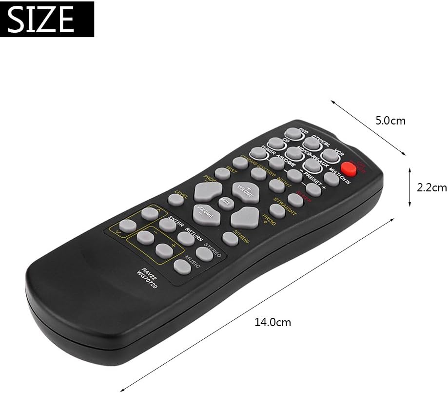 TV Remote Control for Yamaha RAV22 RX-V459 RX-V357 HTR5830, Replacement with All Functions