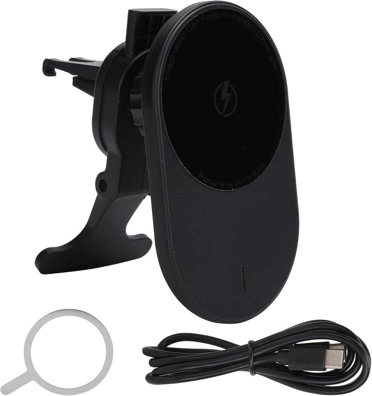 15W Fast Charging Car Charger, Auto Clamping Phone Mount for iOS 12 Pro/12 Pro/12 Mini