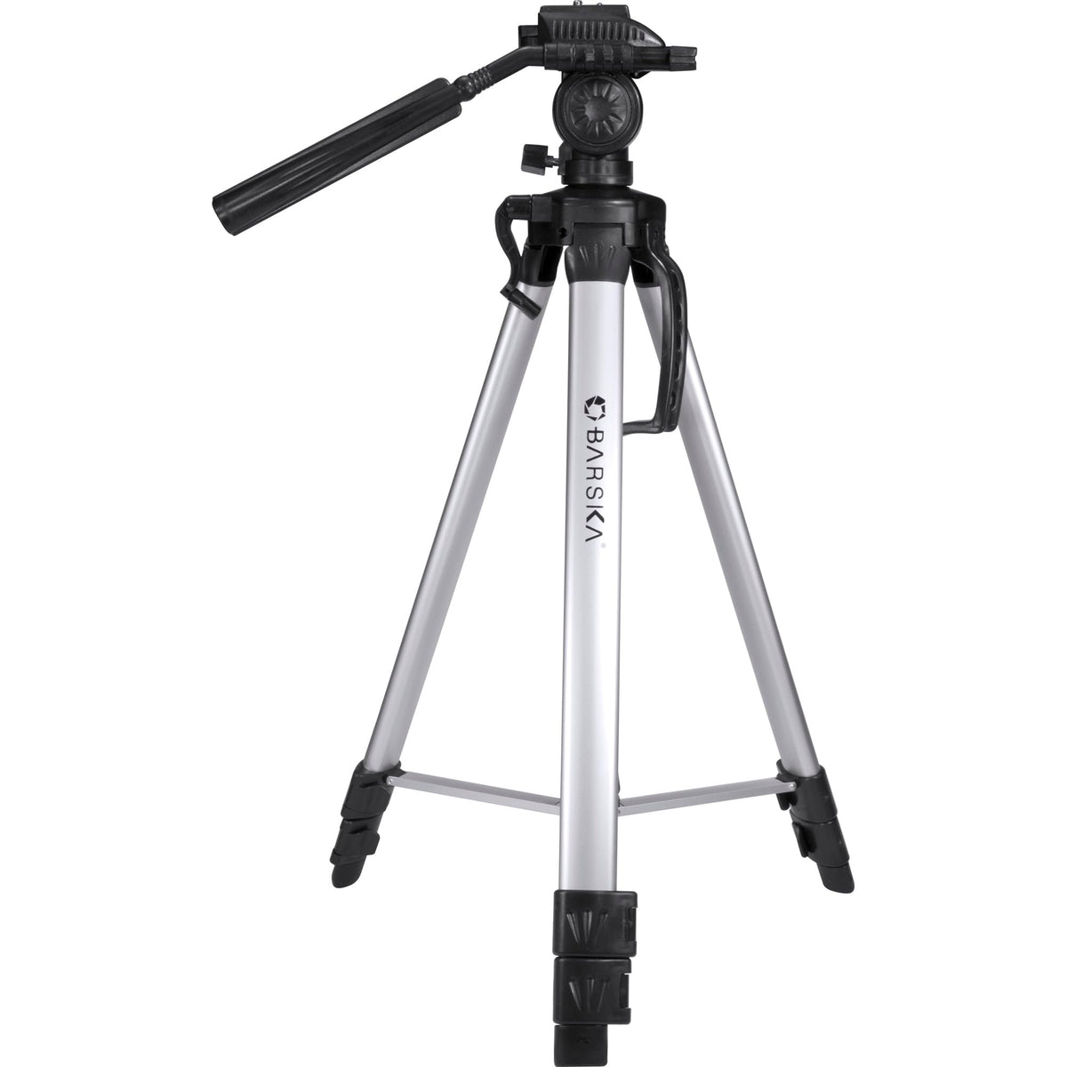 BARSKA Deluxe Tripod Extendable to 63.4" w/ Carrying Case , Gray/Black
