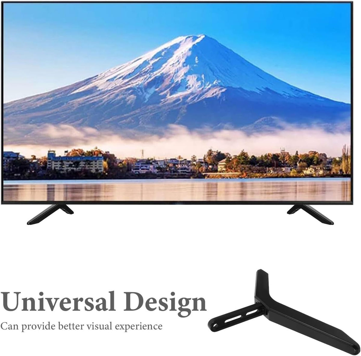 ifundom 2pcs Universal Tv Stand Tabletop Mount Bracket Adjustable Height Compatible with Flat Screen Tvs for Living