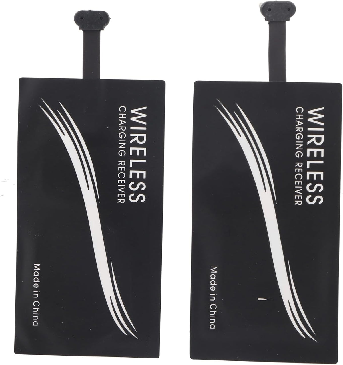 2PCS Thin Wireless Charging Receiver, Universal Type C Wireless Charger Adapters for All Cell Phone Models