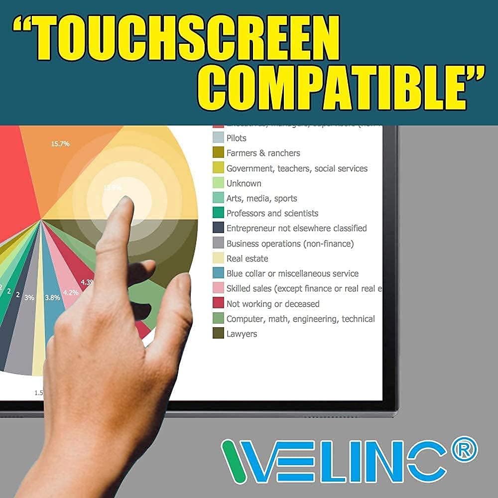 Welinc17 Inch - 16:10 Aspect Ratio - Laptop Privacy Screen Filter for Widescreen Laptop - Notebook - Anti-Glare - Anti-Scratch Protector Film - We Offer 2 Different 17" Filter Sizes