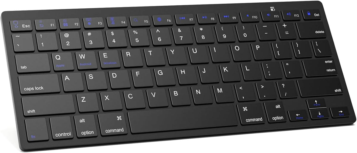 MOFII Bluetooth Keyboard, Ultra-Slim Wireless for iPad/iPad Air/iPad Pro/iPad Mini, iPhone, Tablet, Laptop, Black