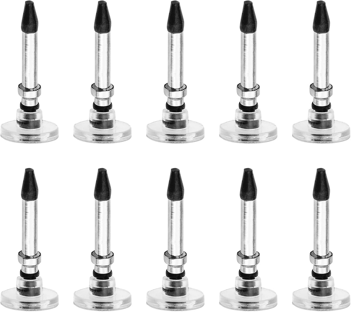 12 Pcs Replacement Universal Stylus Tips, Round Shape Disc Tips for Stylus Pen Nibs for Touch Screen Devices