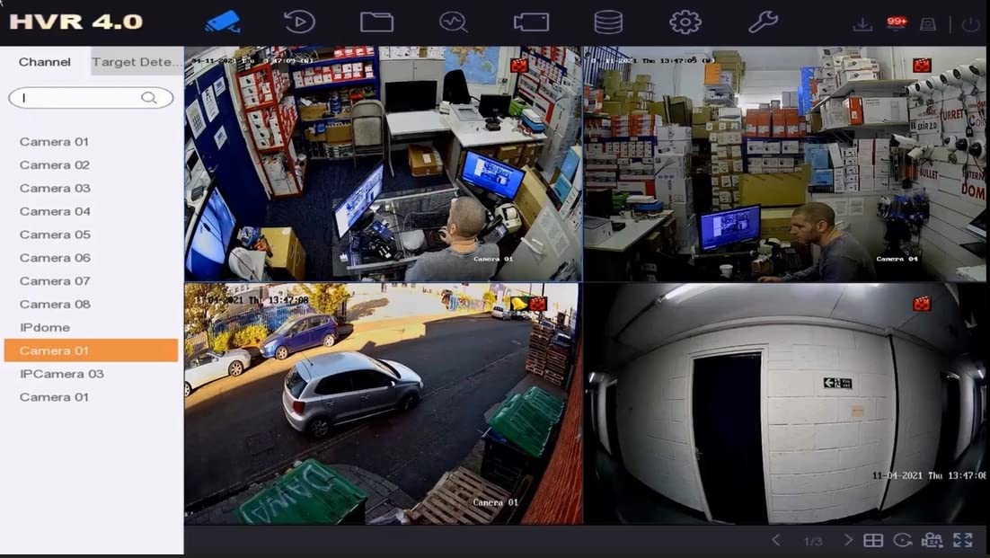 iDS-7216HQHI-M2/S 16 Channel 1080P HD-TVI DVR, H.265+, 8CH Hybrid Recorder, 2 SATA (No Hard Drive), Supports up to 5MP TVI/CVI/AHD/Analog and up