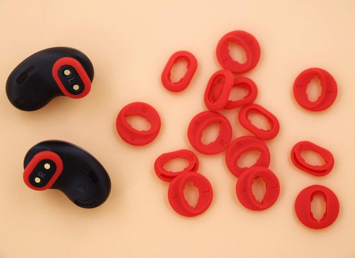 Galaxy Buds Live Adapter Tips - 8 Pairs Replacement Silicone Rubber Ear Tips, Compatible with Samsung