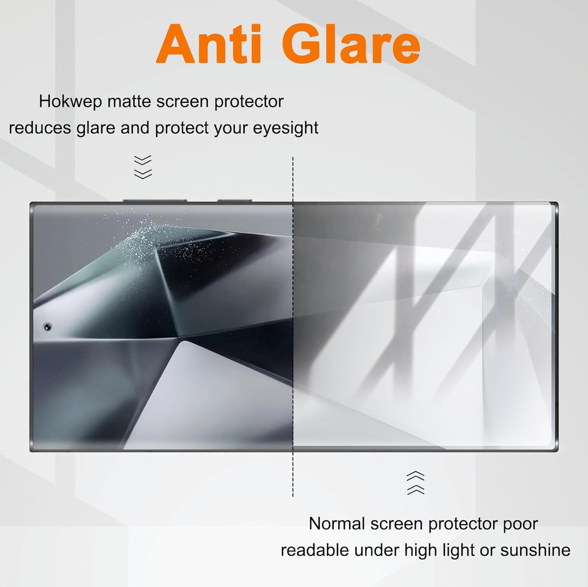 Galaxy S24 Ultra Screen Protector [2 Pack] - Matte Privacy TPU Film, Anti-Spy, Case Friendly, Supports In-Screen Unlock.