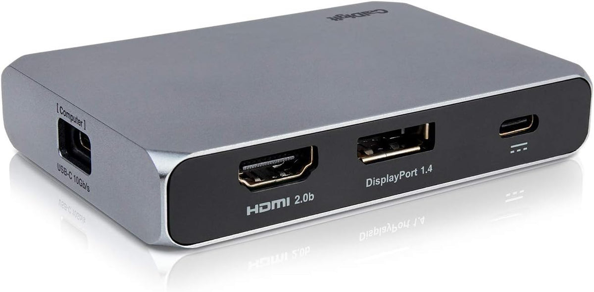 CalDigit USB-C 10Gb/s SOHO Dock - Up to 4K 60Hz, HDMI 2.0b, DisplayPort 1.4, 10Gb/s USB A & USB C, UHS-II microSD and SD Card Readers, Bus Power and Passthrough Charging, Steam Deck Compatible