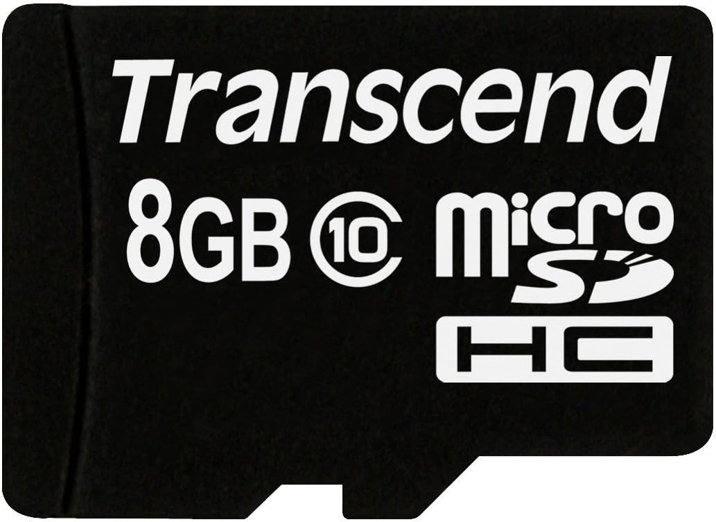 Transcend 8 GB Class 10 microSDHC Flash Memory Card TS8GUSDHC10