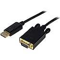 StarTech.com DP2VGAMM10B 10 ft DisplayPort to VGA Adapter Cable for PC 1920x1