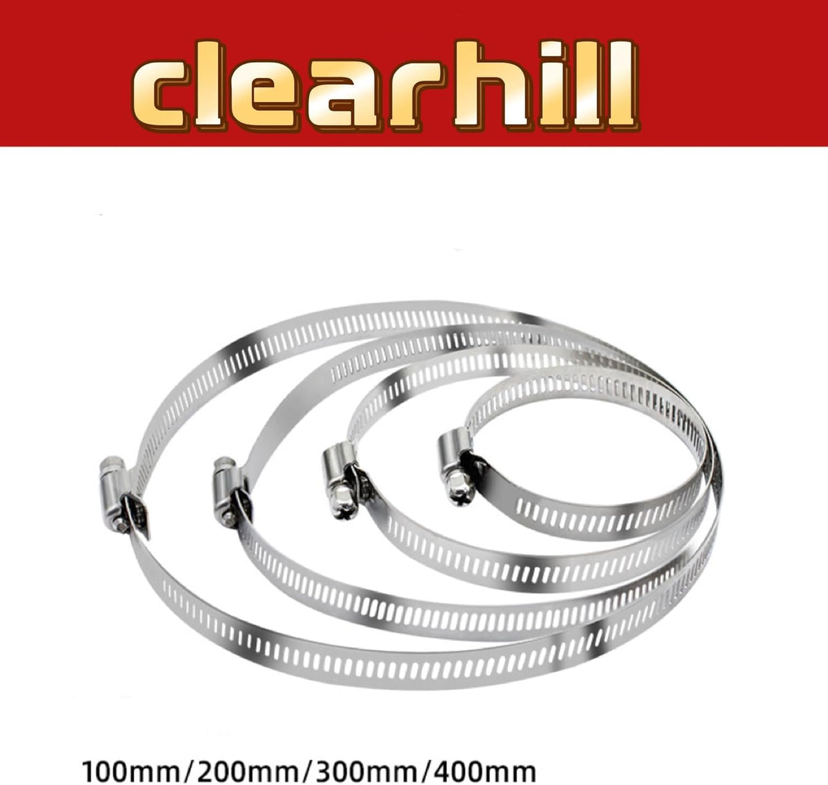 Clearhill Stainless Steel Pole Mount Bracket for Security Cameras, Vertical CCTV Camera Corner Bracket with Adjustable Straps (1)