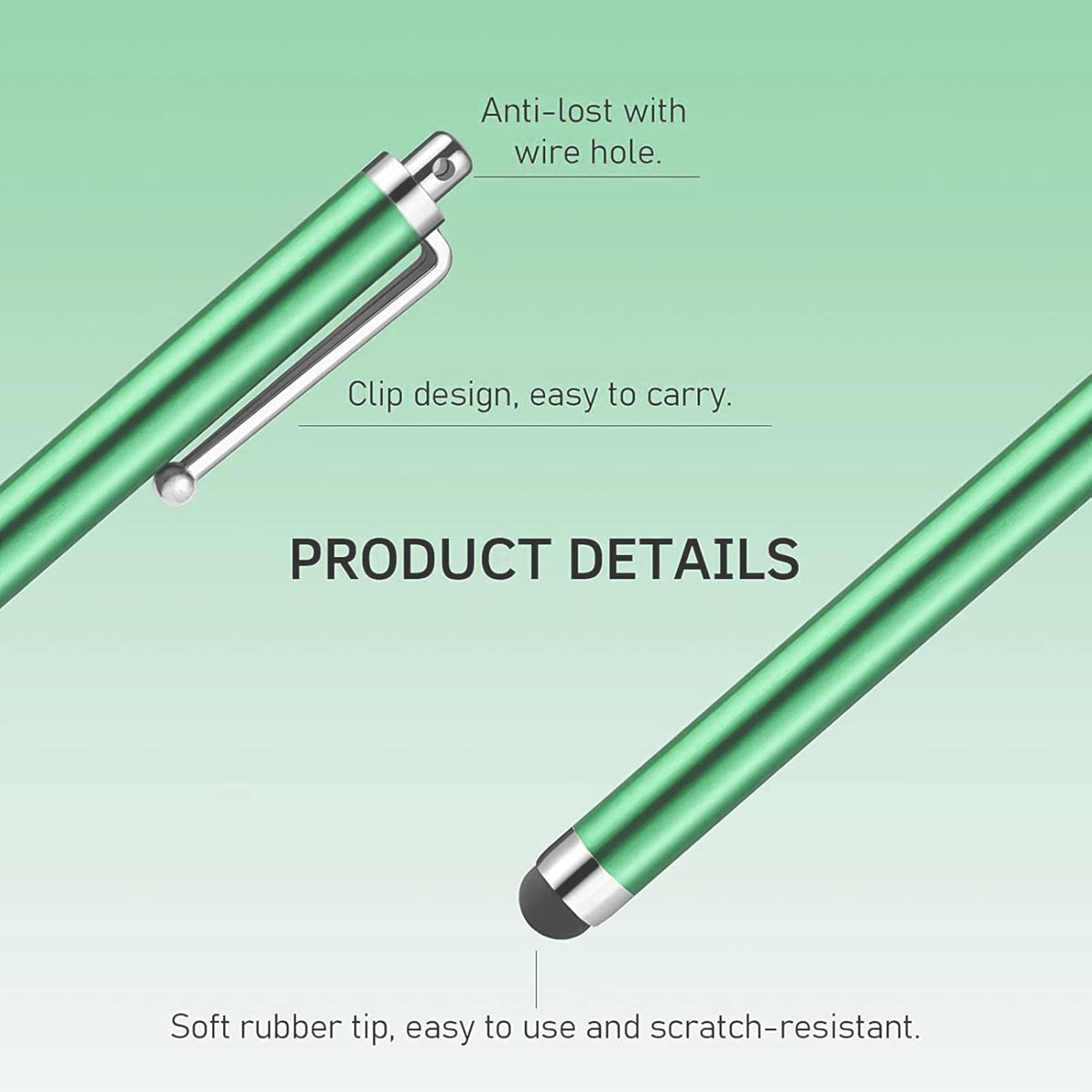 ORIbox Stylus Pens for Touch Screens, 10 Pack Lightweight Design for iPad, iPhone, Samsung, All Capacitive Devices