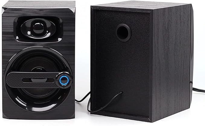 Mini Desktop Speaker for PC 2.0 Wired Compact PC Stereo Speakers 3.5mm Aux Portable Gaming Multimedia Speaker for Phone Laptop Desktop Tablet B