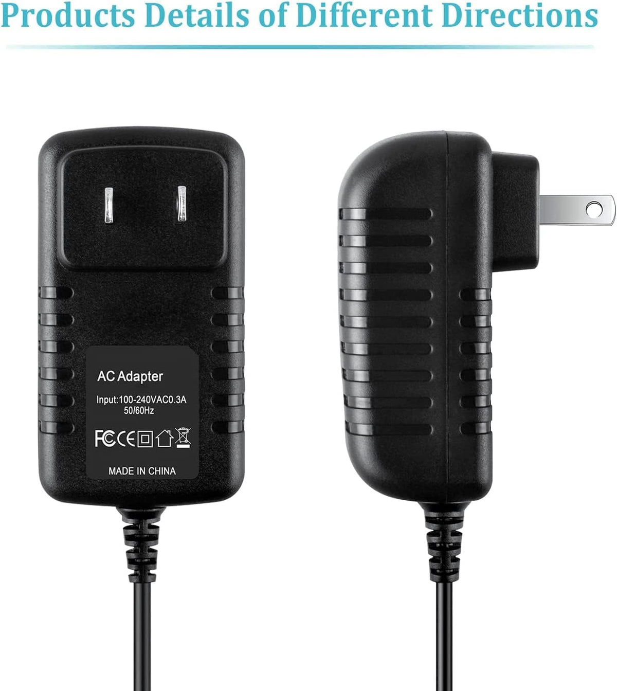 GUY-TECH VL-A10 VL-A10U AC/DC Adapter Compatible with Sharp Viewcam LCD Camcorder Battery Charger
