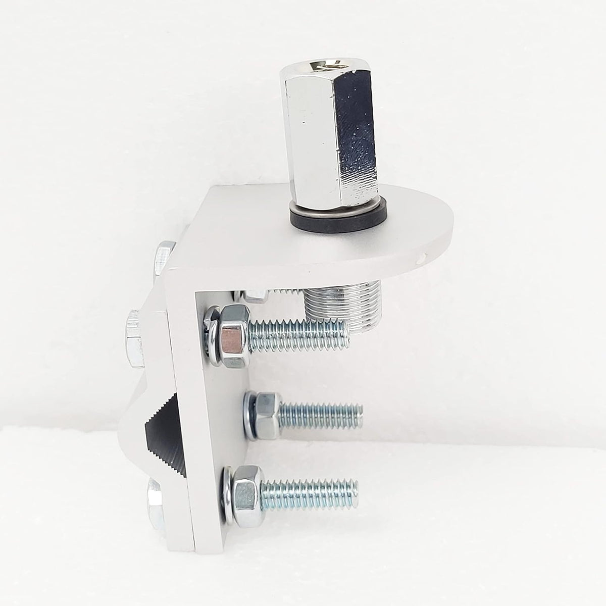 Double Groove Antenna Mirror Mount for CB Radio with SO239 Stud, 3/8” x 24 Thread