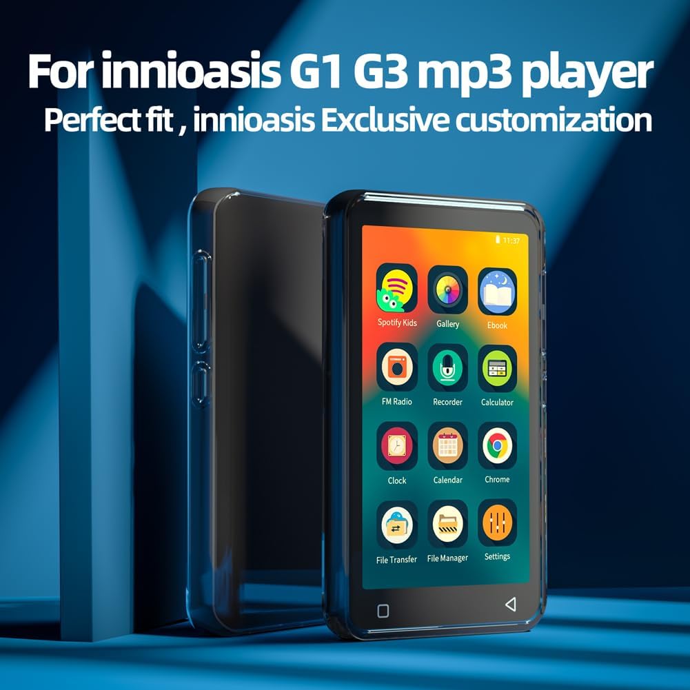 innioasis G1,G3 Mp3 4.33 2.52 0.51inches Crystal Clear Case Only Fit Player Sold from Store Case Size: x x
