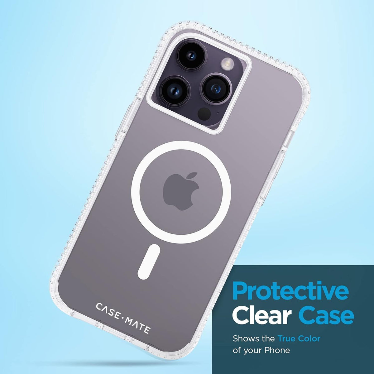 Case-Mate Tough Plus iPhone 14 Pro Max Case - Clear, 15ft Drop Protection, Compatible with MagSafe, Shockproof Cover
