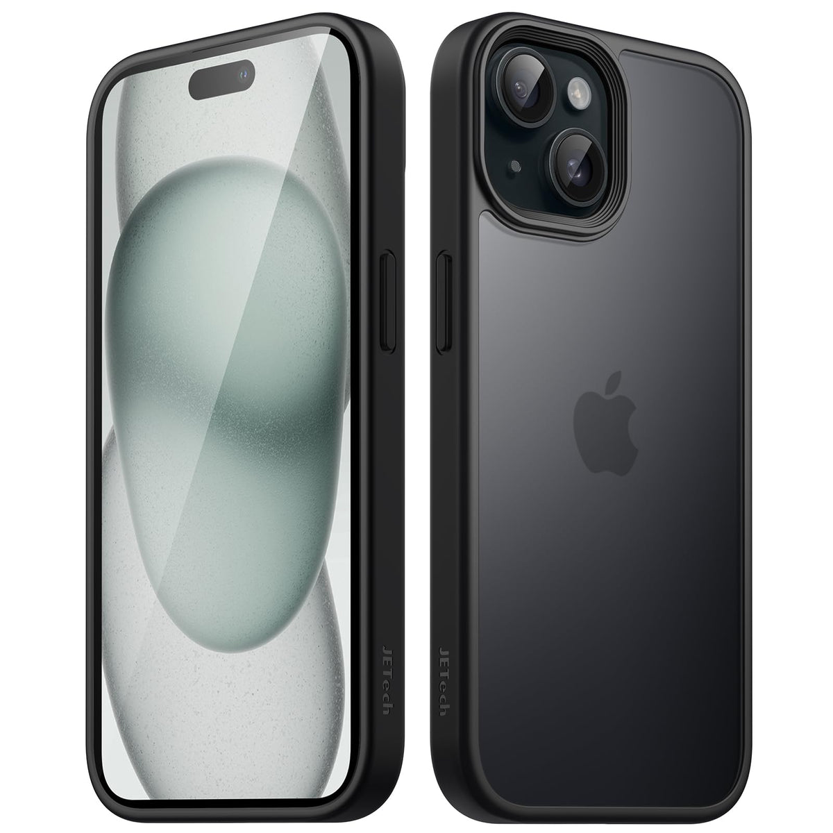 Jetech Matte Case For Iphone 15 Plus 6.7-Inch, Shockproof Military Grade Drop Protection, Frosted Translucent Back Phone Cover,
