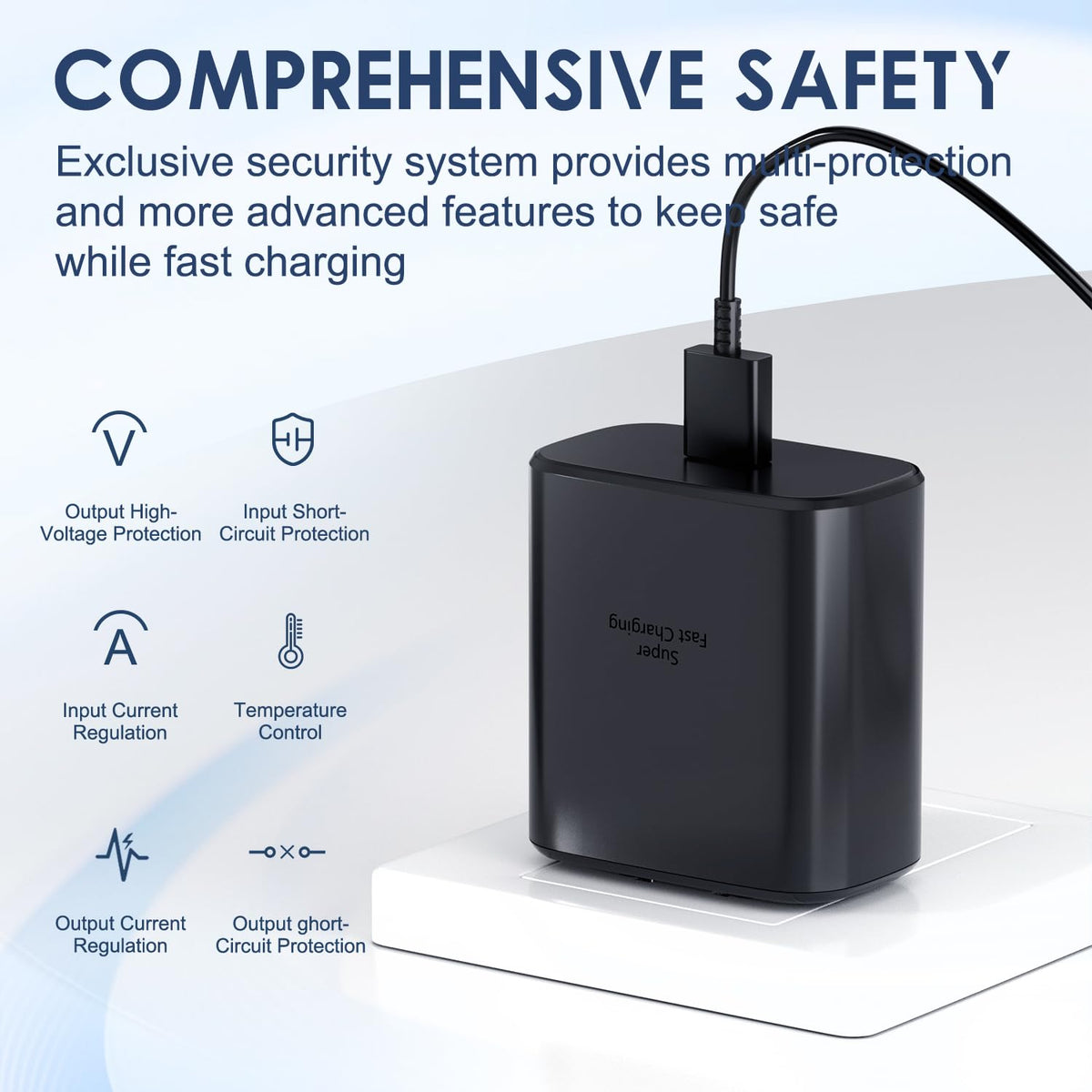 Samsung 45W USB C Fast Charging Block Type C Wall Plug Charging Brick for Samsung Galaxy S26 Ultra/S26/S26+/S25 Ultra/S25/S25+/S24