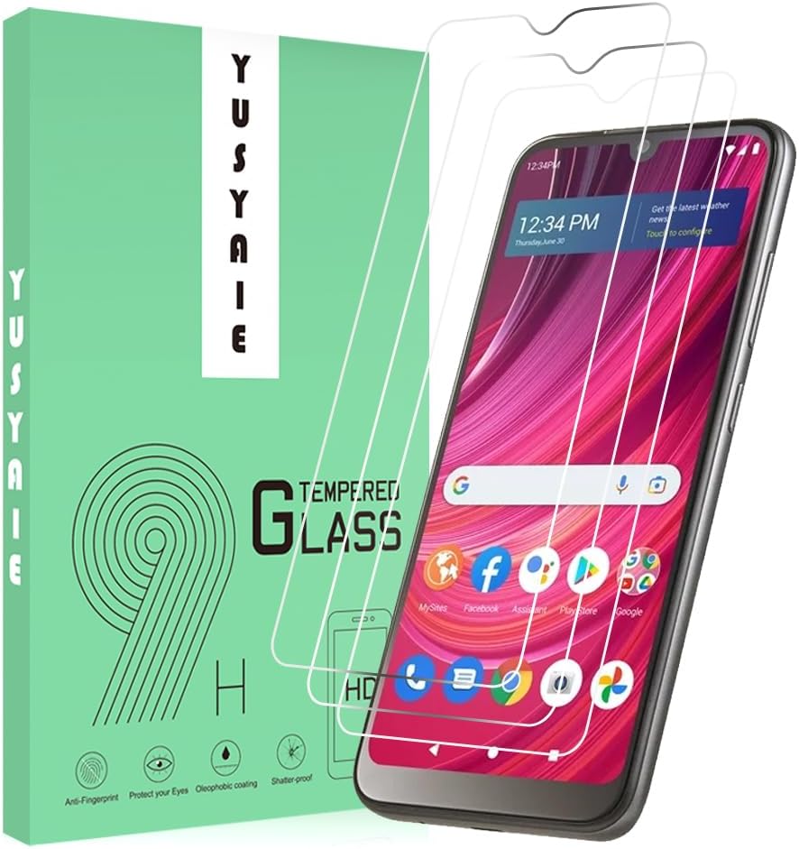 [3 Pack] Tempered Glass Screen Protector for BLU View 4 (B135DL) with 9H HD Clear Transparent Protective Film