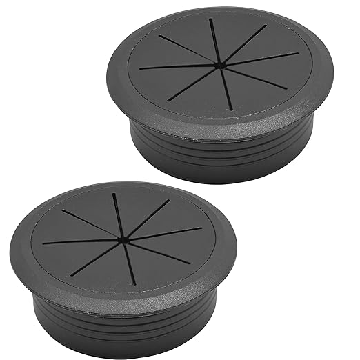 BOPOREAE 2 Pcs Desk Grommet 2-1/16" (53mm), Desk Hole Cover for Cables