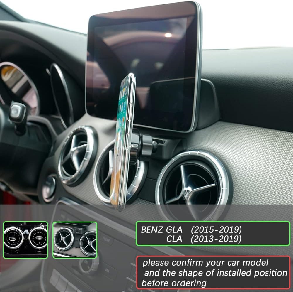 Car Phone Holder for Mercedes-Benz GLA-Class, Air Vent Phone Mount for GLA-Class 2015-2020, CLA-Class 2014-2019