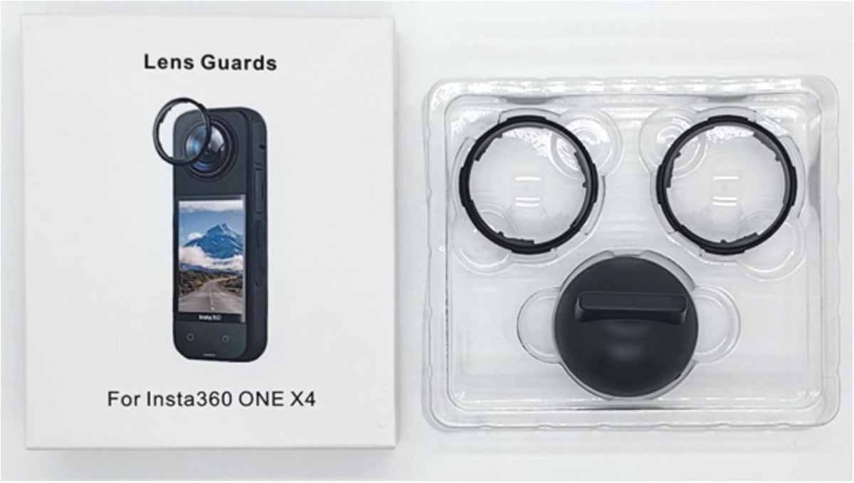 Lens Guards Compatible with Insta360 X4 Premium Lens Protector, X4 Glass Protective Cover