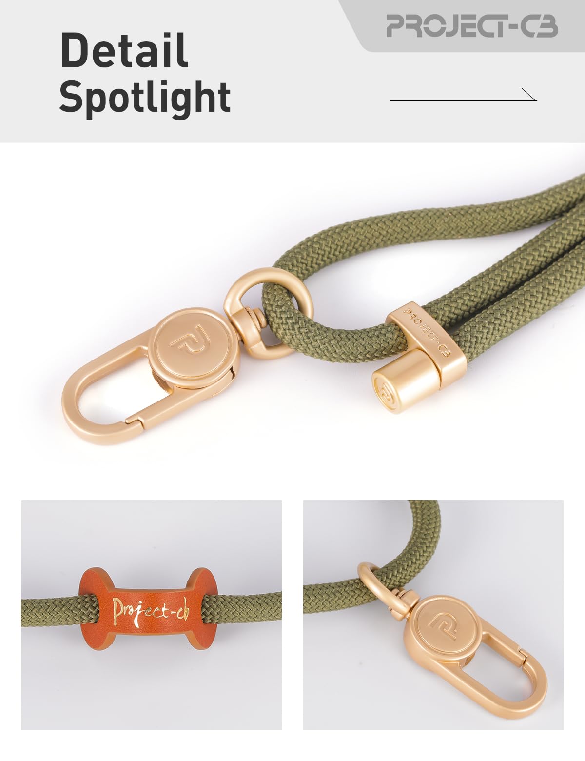project-cb Cell Phone Wrist Strap 1, Tether Tab 2,Key Ring×2,Adjustable Phone Wristlet Strap 20cm-40cm,Hand Lanyard,Keychain(Green-G)