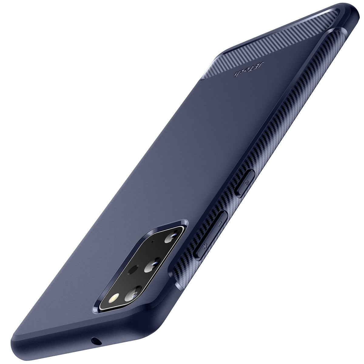 Jetech Slim Fit Case For Samsung Galaxy S20 Fe 5G 6.5-Inch, Thin Phone Cover With Shock-Absorption And Carbon Fiber Design (Blue