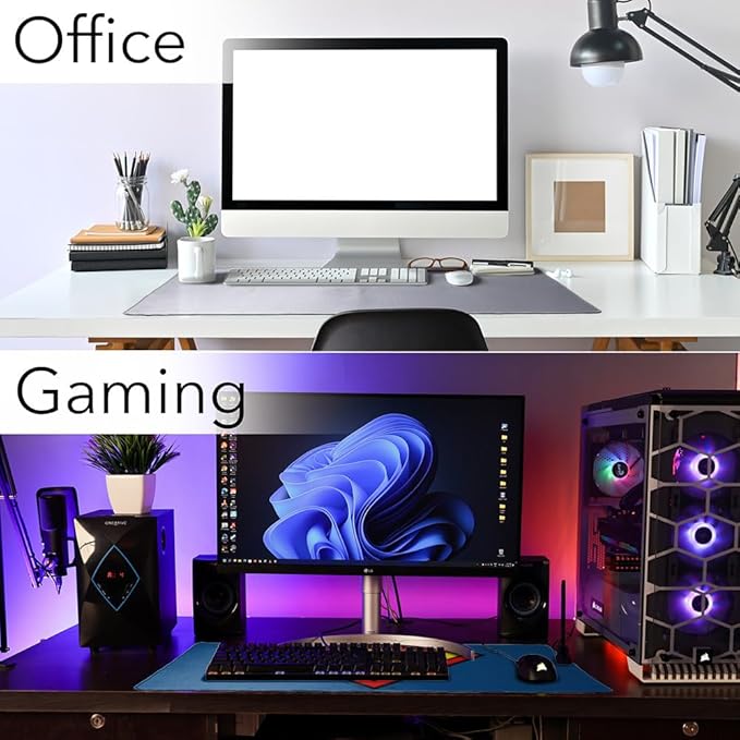 Superman Classic S Shield Logo Large Gaming Mouse Pad Desk Mat with Stitched Edges Non-Slip Base for Gamer Home and Office 31.5 x 15.7