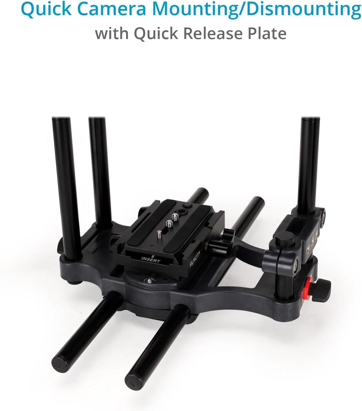 Power DSLR Camera Cage for DSLR DSLM Cameras Only. Adjustable Handles & 15mm Rod Adapter. Tripod Compatible. Comes with Quick-Release Plate (FC-CTH)