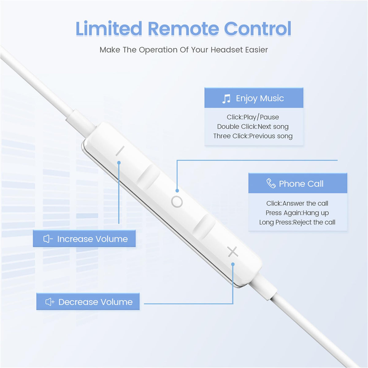 USB C Headphones for iPhone 17, Type C Earbuds Wired Earbuds with Microphone & Remote Control Noise Cancelling Earphones, Compatible with iPhone 17