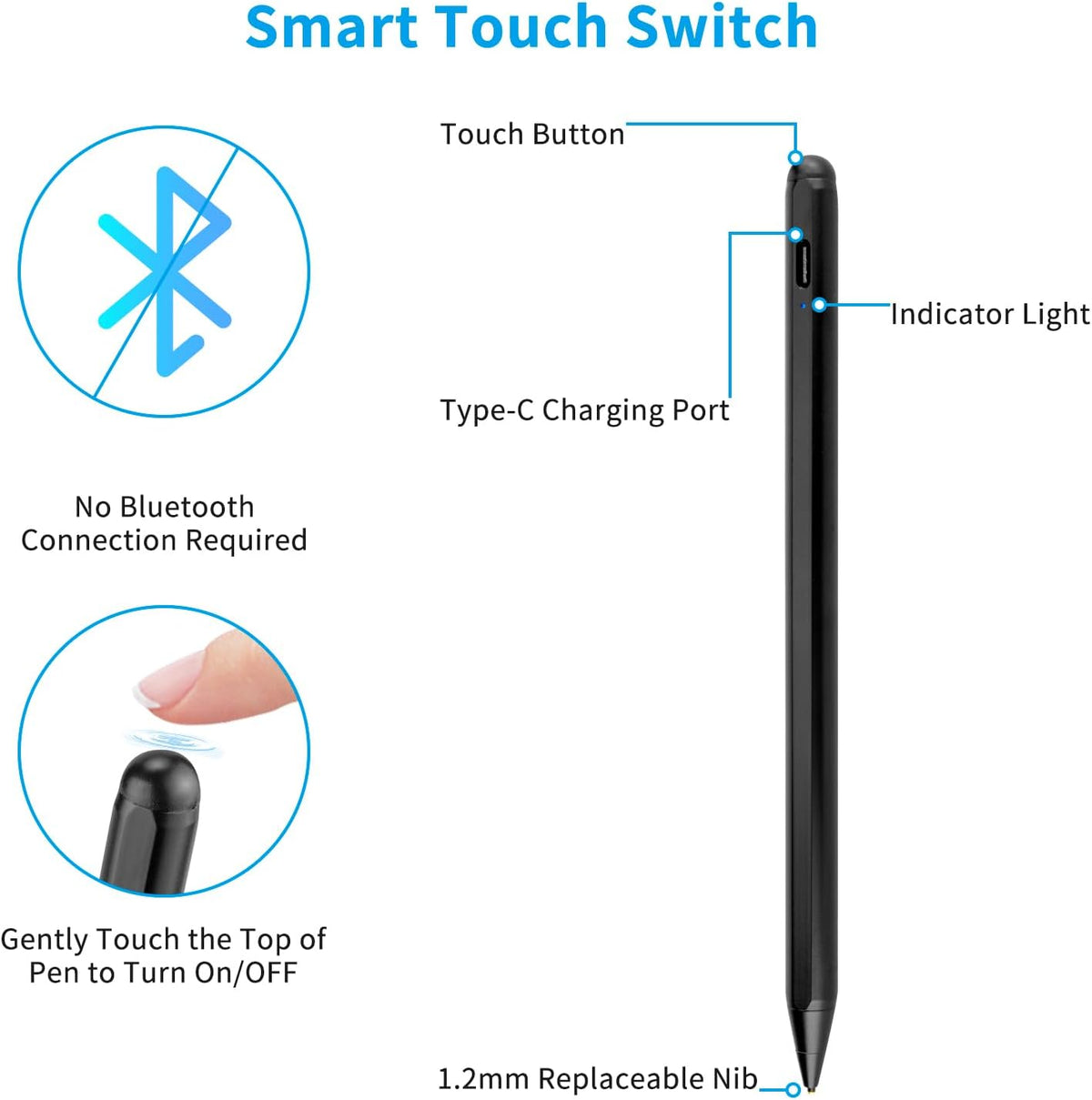 Active Pen for Kindle Fire HD, Electronic Stylus Compatible with Amazon Kindle Fire HD, Good for Writing and Drawing -