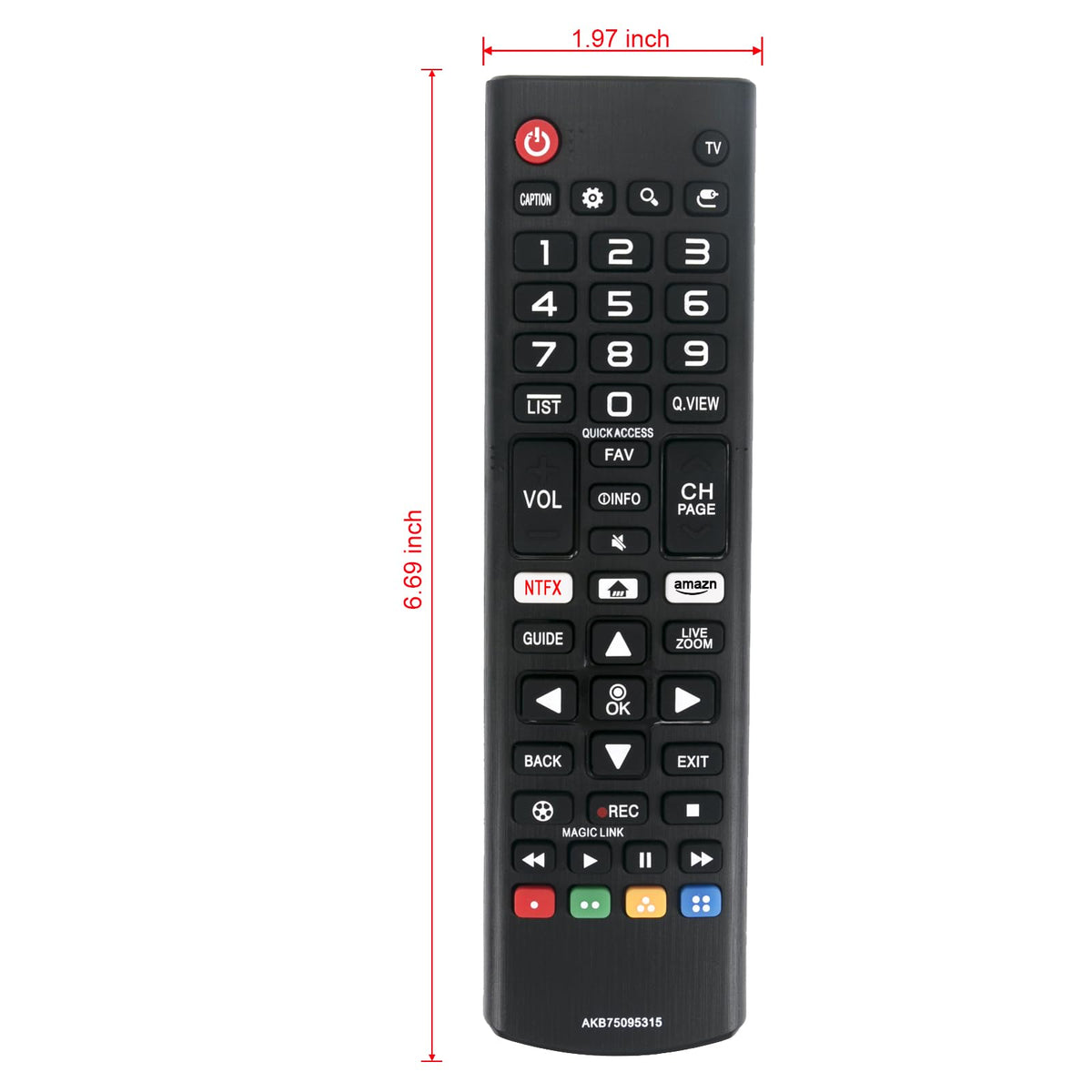 AKB75095315 Replace Remote fit for LG LED OLED 4K 1080p Smart TV Non-Smart TVs AKB75095314 AKB74915305 AKB75095307 AKB73975702 AKB74475401 AKB73975701