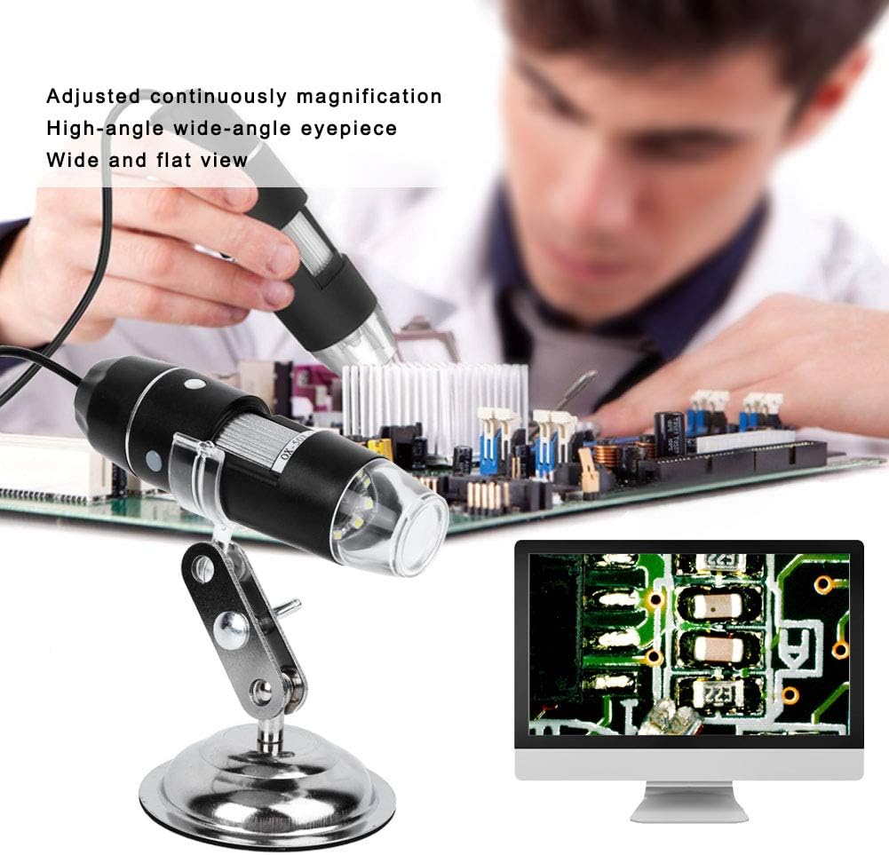Marhynchus USB Microscope Camera, 0X-500X, Environmental Protection Matte Pattern Induction Dimming Digital Microscope