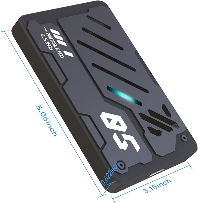 160G/250G/320G/500G/750G/1TB Multiple Capacity USB3.0 2.5inch Externals Storage Drive In Ruggeds Aluminum Housing