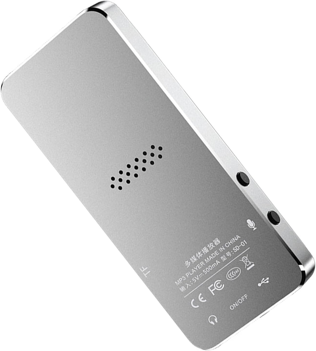 ERYUE MP3 8G (4G) Player Builtin Clear Speaker Wireless Design for Music Lovers Alloy Blue Memory for Daily Use