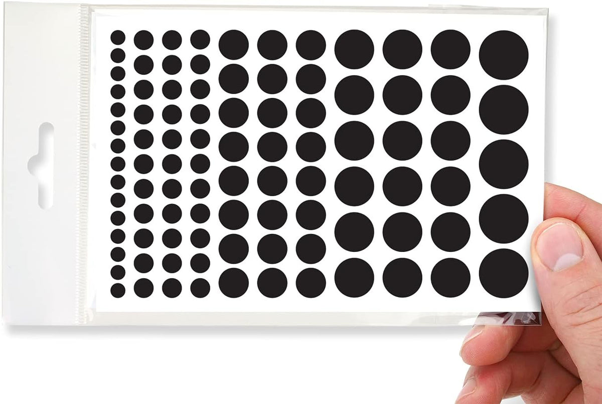 Stackable Webcam/Camera Vinyl Covers | 95 Low-Tack Restickable Webcam Sticker | 5-Sizes | Black 95-Pack (Muted Matte)
