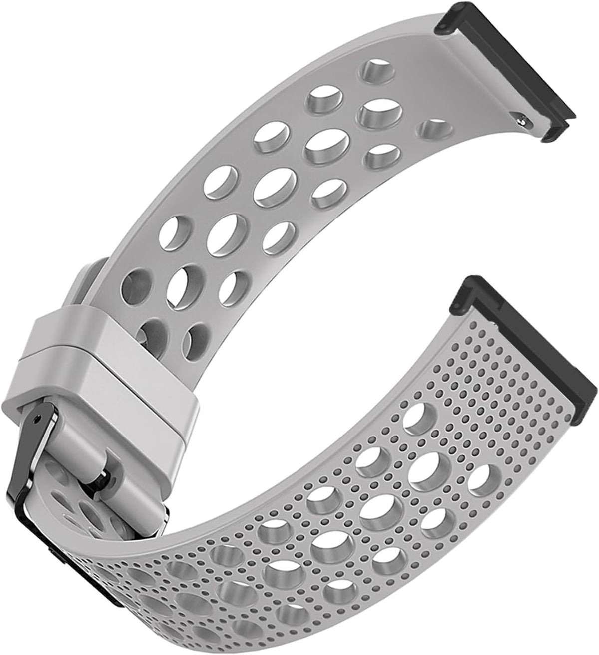 Compatible Silicone Replacement Bands for Ticwatch Pro 5 Smartwatch, Sport Strap with Metal Buckle