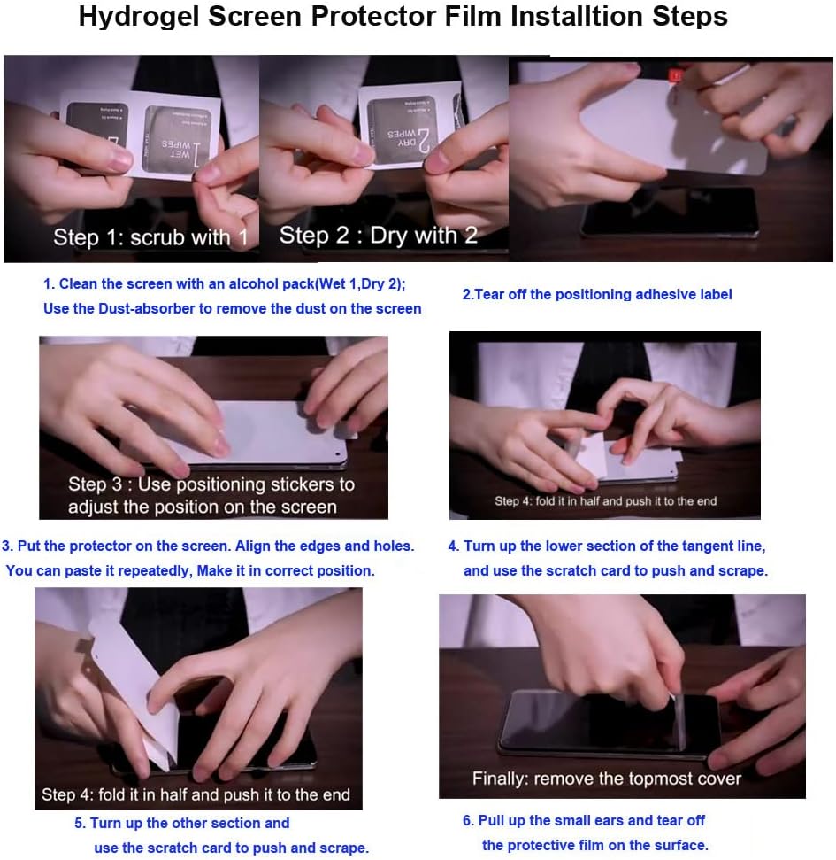 OnePlus Open Hydrogel Film Screen Protector - Flexible TPU, HD Clear, High Sensitivity, Fingerprint Support [Not Glass]