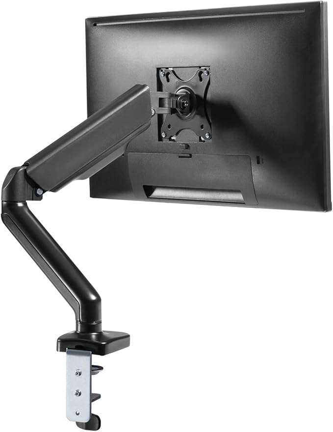 Spring LCD Monitor Arm with USB and Multimedia Ports for: ASUS TUF Gaming 27 2K HDR Gaming Monitor (VG27AQ) - QHD (2560 x 1440) 165Hz 144Hz 1ms Low Motion Blur Speaker