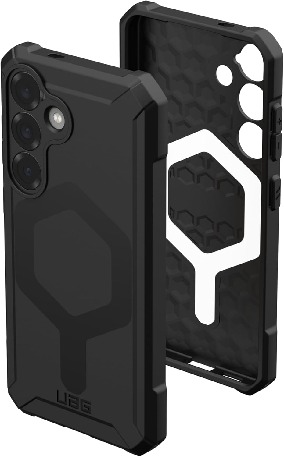 URBAN ARMOR GEAR UAG Designed for Samsung Galaxy S25 Case 6.2" Essential Armor - Compatible with Magnetic Charging Rugged Military Drop Tested Anti-Slip Protective Cover, Black