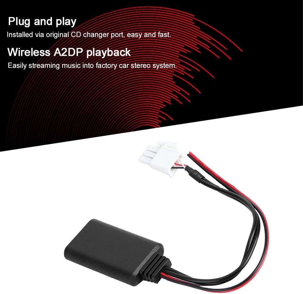 For Honda Goldwing Bluetooth Adapter, Receiver for Honda Goldwing Gl1800 Female Stereo Audio Jack Adapter Cable