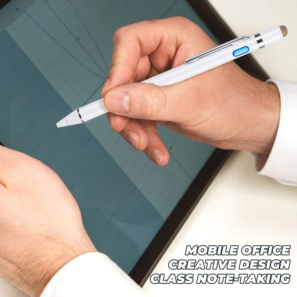 EVACH Digital Pencil - Stylus for Dell 2 in 1 Laptop, 1.5mm Ultra Fine Tip, White