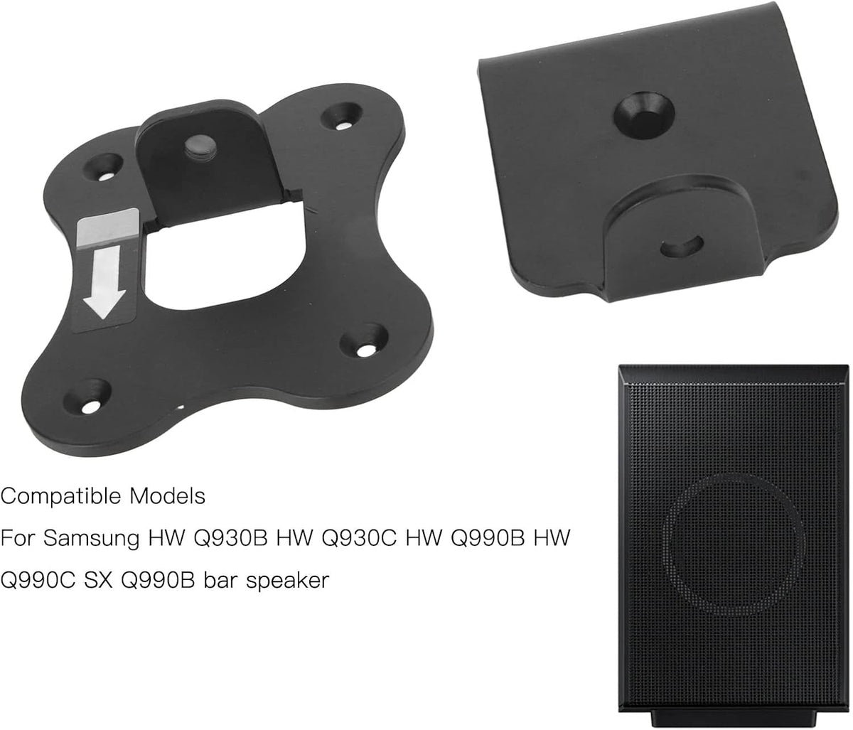 Speaker Wall Mounts for Samsung Q930B Q930C Q990B Q990C, Metal Adjustable Bracket, Space Saving Design