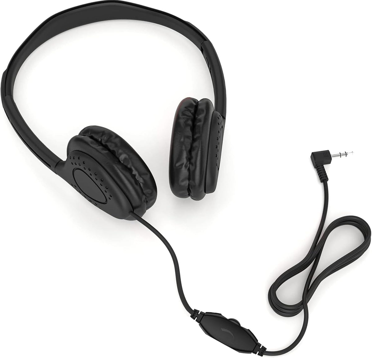 Maeline Bulk Classroom Headphones, On Ear Stereo with Volume Control, 20 Pack, 3.5mm Plug