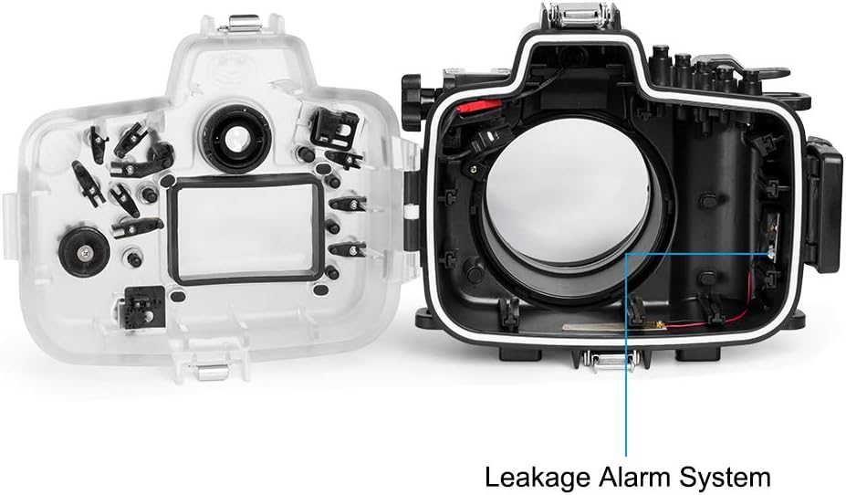 Sea frogs Camera Housing Compatible with Canon EOS 5D Mark III/IV with EF16-35mm f/2.8LII USM Lens,Waterproof IPX8, 40m/130ft Depth Protection EOS 5D Mark 4 Underwater Camera Case, Ideal for Diving