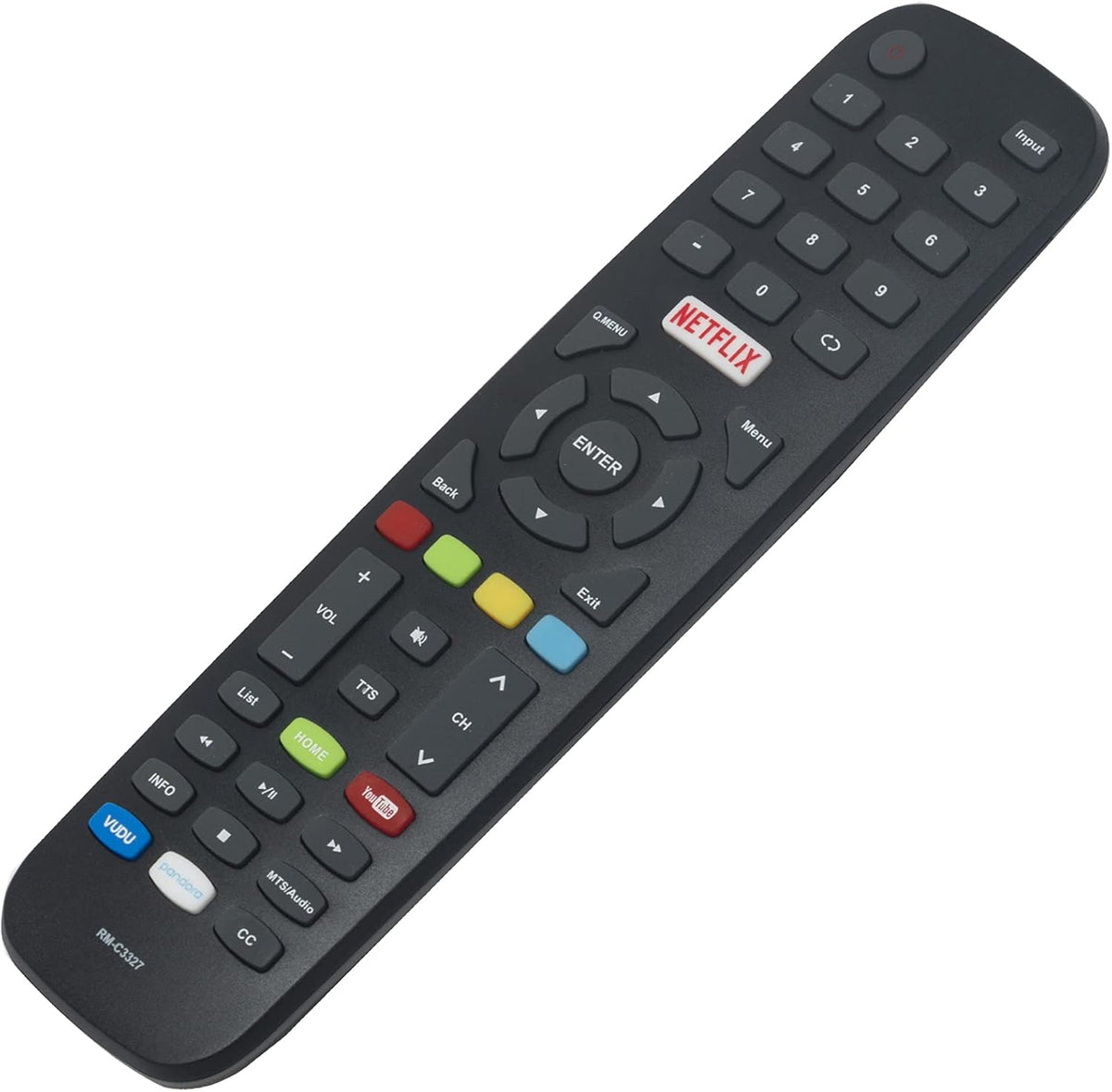 RM-C3327 Replacement Remote Control for JVC Smart TV LT-49E770 LT-55E770, Compatible with PERFASCIN