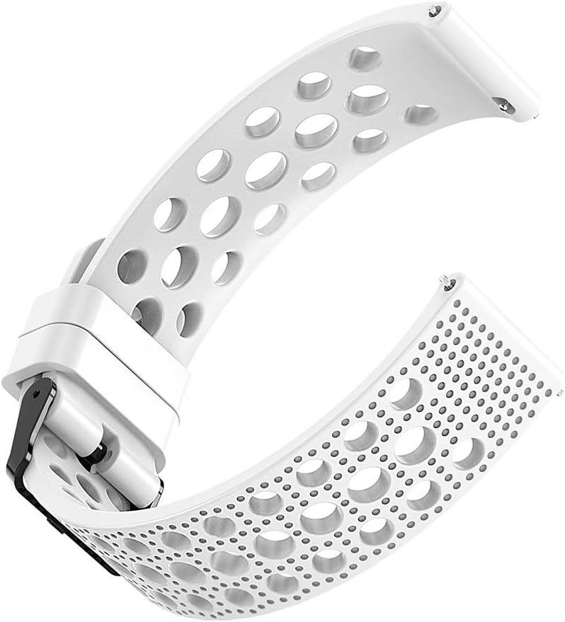 Compatible for Wyze Watch 47mm Bands, Silicone Replacement Wristbands Sport Strap with Metal Buckle