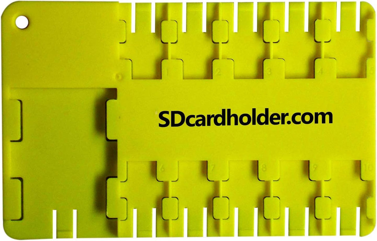Micro SD Card Holder - Yellow
